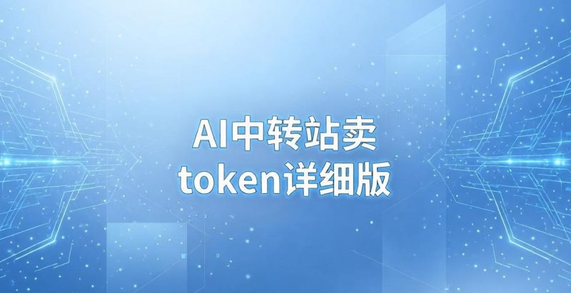 AI中转站卖token详细版 - 福创网