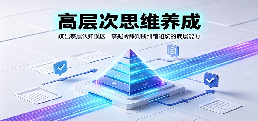 高层次思维养成:跳出表层认知误区,掌握冷静判断纠错避坑的底层能力-福创网