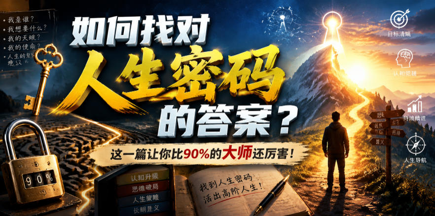 付费文章：如何找对人生密码的答案？这一篇让你比90%的大师还厉害！-福创网