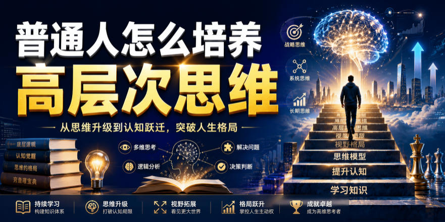 公众号付费文章：普通人怎么培养高层次思维-福创网