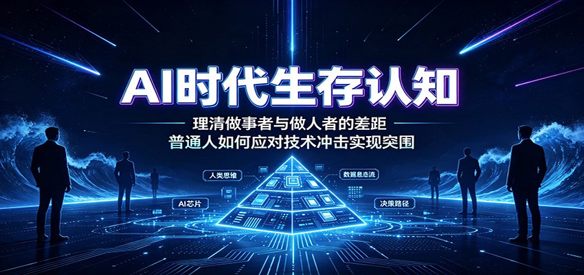 AI时代生存认知：理清做事者与做人者的差距，普通人如何应对技术冲击实现突围-福创网