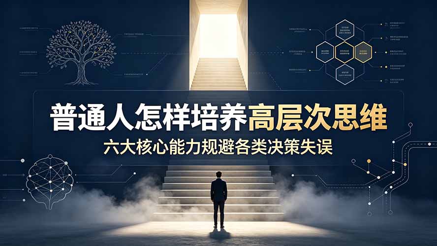 付费文章：普通人怎样培养高层次思维，六大核心能力规避各类决策失误-福创网