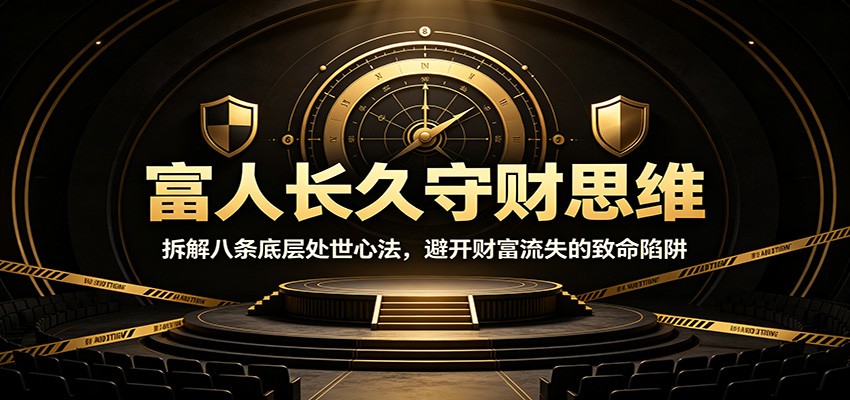 富人长久守财思维:拆解八条底层处世心法,避开财富流失的致命陷阱-福创网