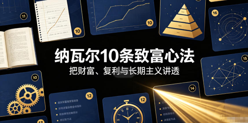 付费文章：纳瓦尔10条致富心法-福创网