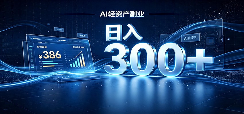 2026 AI轻资产风口，Token中转站小白可入局，日入300+-福创网