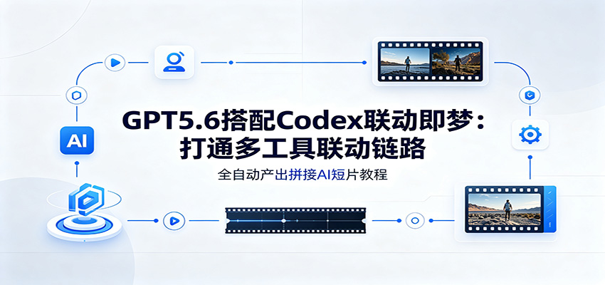 GPT5.6搭配Codex联动即梦：打通多工具联动链路，全自动产出拼接AI短片教程-福创网