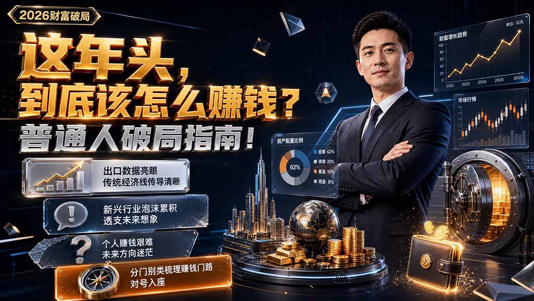 付费文章:这年头,到底该怎么赚钱?普通人破局指南!-福创网