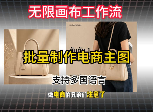 无限画布工作流搭建教程，一键电商主图批量制作，批量下载，支持多国语言-福创网