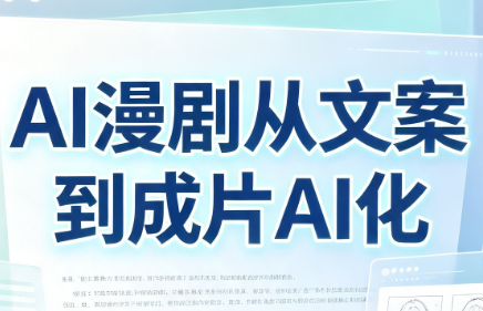 AI漫剧从文案到成片AI化-福创网