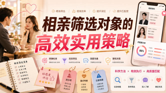 付费文章：相亲筛选对象的高效实用策略 - 福创网
