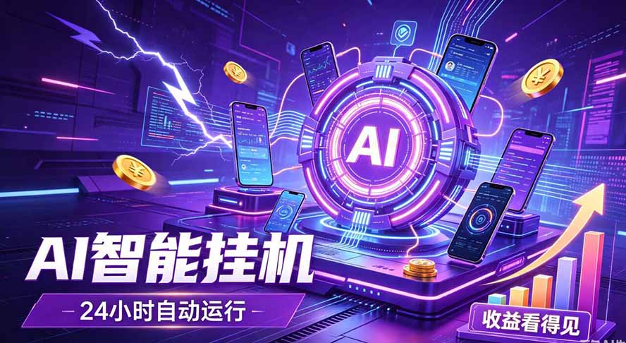 AI智能广告挂机，躺赚新模式 设备托管运行，解放双手持续变现 - 福创网