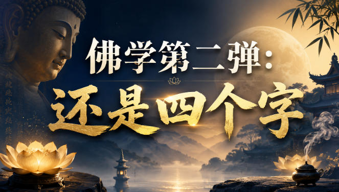 付费文章：佛学第二弹：还是四个字 - 福创网