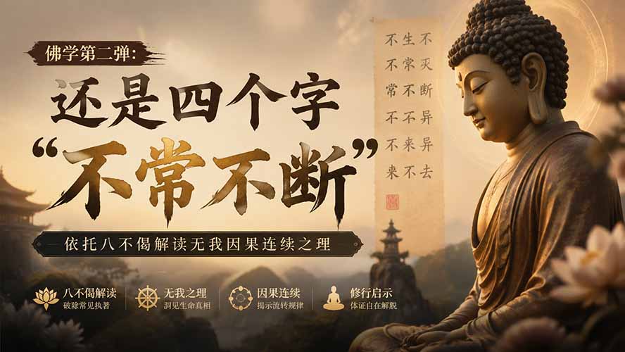 付费文章：佛学第二弹：还是四个字“不常不断”依托八不偈解读无我因果连续之理 - 福创网