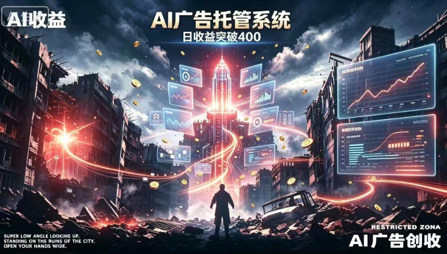AI智能广告，全自动化运行，单日可达400+，小白新手0基础上手 - 福创网