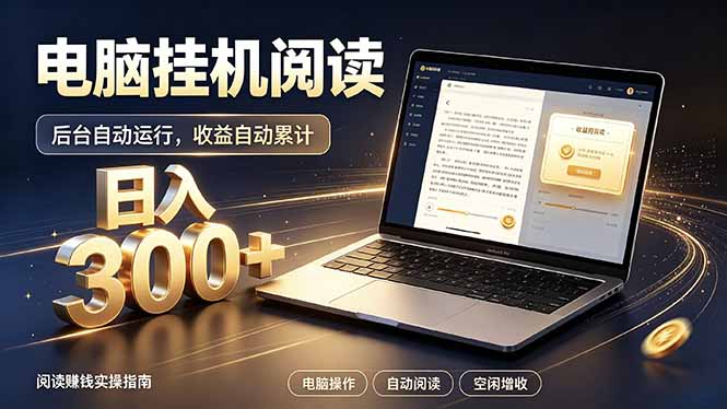 番茄小说电脑挂机阅读，自动化流程，轻松日入300+ - 福创网