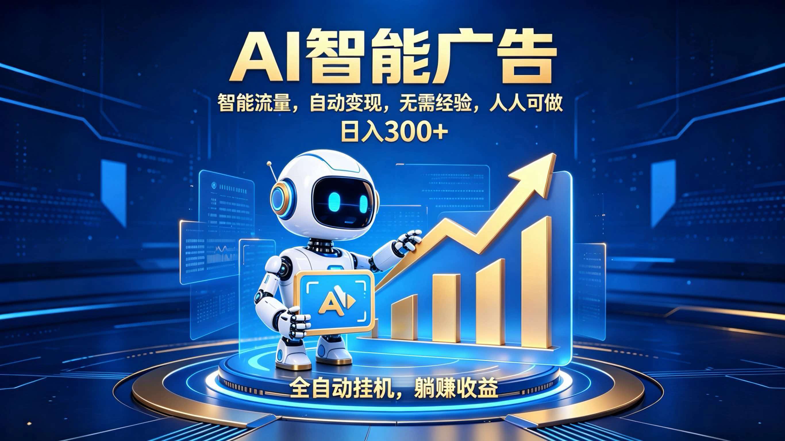 轻资产新赛道，全自动AI广告，打造持续收益 - 福创网