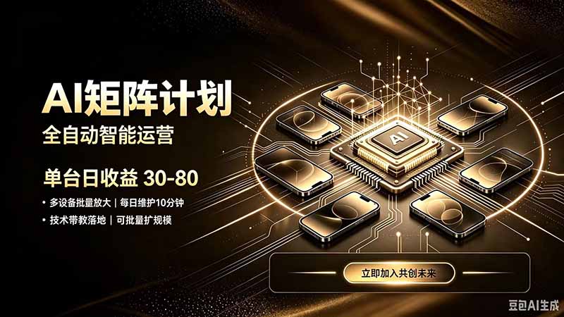 AI智能对话，矩阵规模化创业，全程技术扶持，长久稳定，日入800+ - 福创网