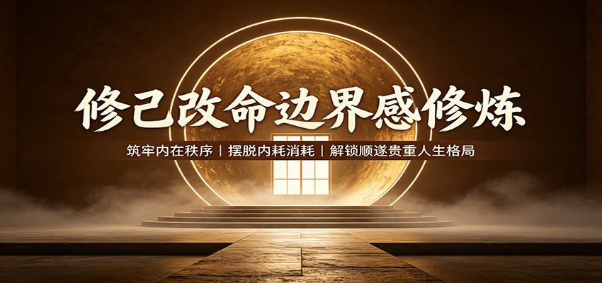 修己改命边界感修炼:筑牢内在秩序,摆脱内耗消耗,解锁顺遂贵重人生格局 - 福创网