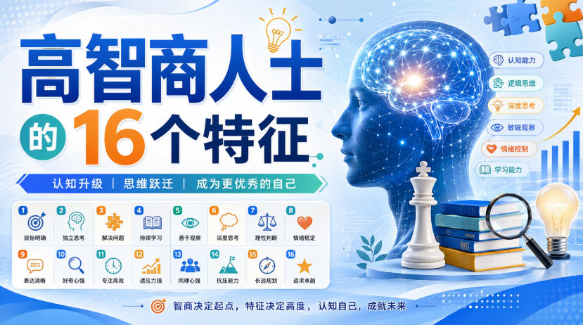 付费文章：高智商人士的16个特征 - 福创网