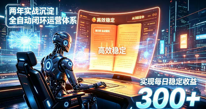 两年实战沉淀，全自动闭环运营体系，实现每日稳定收益300+ - 福创网