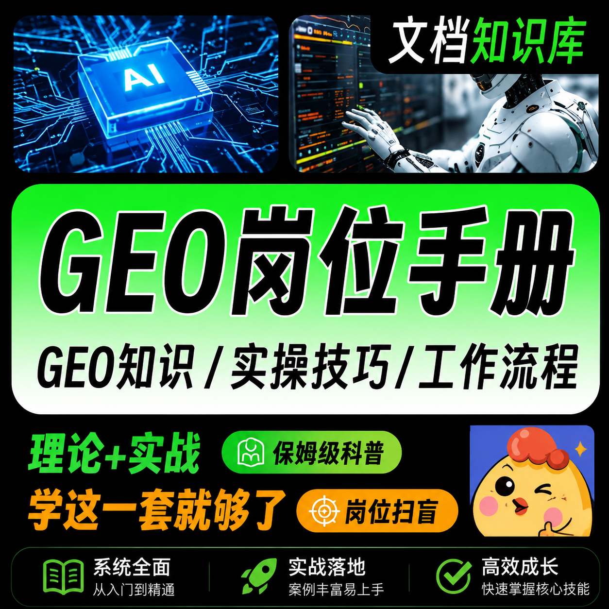 GEO岗位实操手册,开启你的GE0专家学习之路