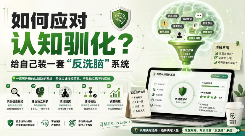 如何应对认知驯化，给自己装一套“反洗脑”系统？ - 福创网