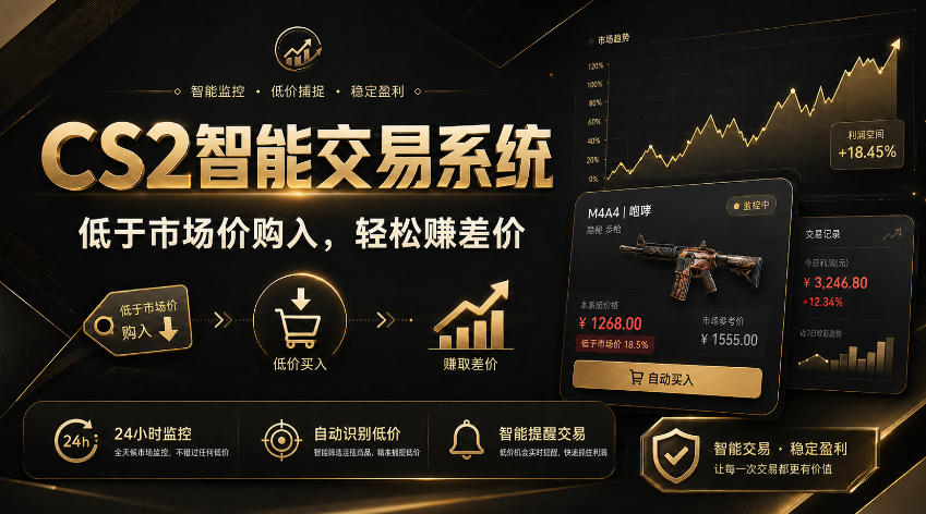 CS2智能交易系统，低于市场价购入，轻松赚差价 - 福创网