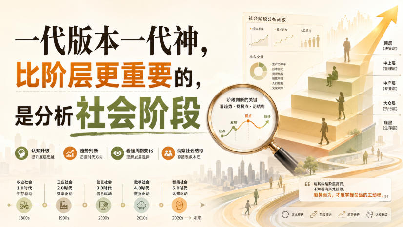 一代版本一代神，比阶层更重要的，是分析社会阶段 - 福创网