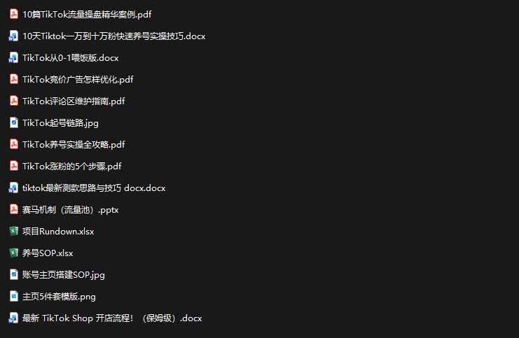 2026TikTok海外掘金实战课:养号SOP+爆款公式+选品测款+广告投流+Shop开店,跑通海外运营全链路