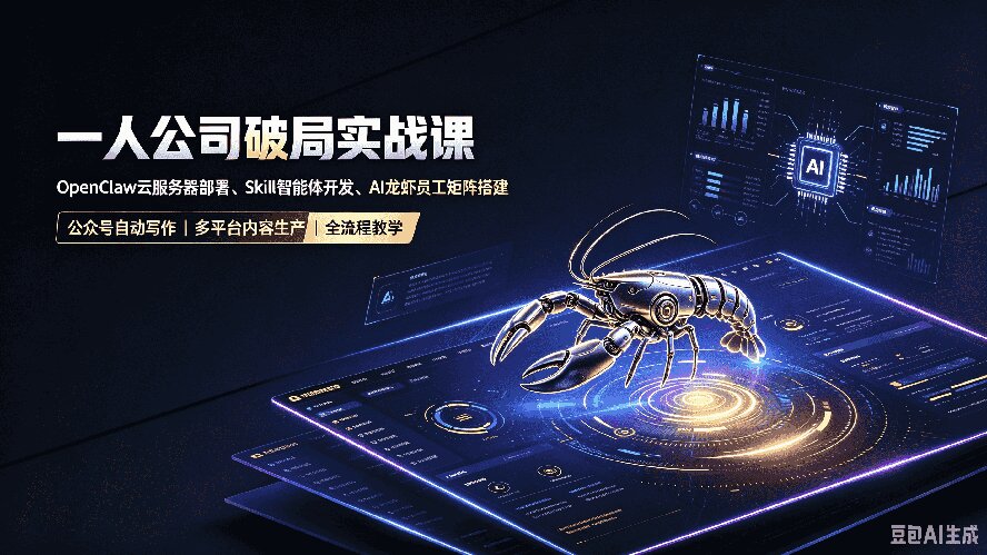 一人公司破局实战课,公众号自动写作,多平台内容生产全流程教学