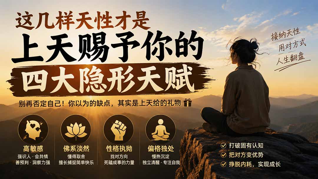 这几样天性才是上天赐予你的四大隐形天赋