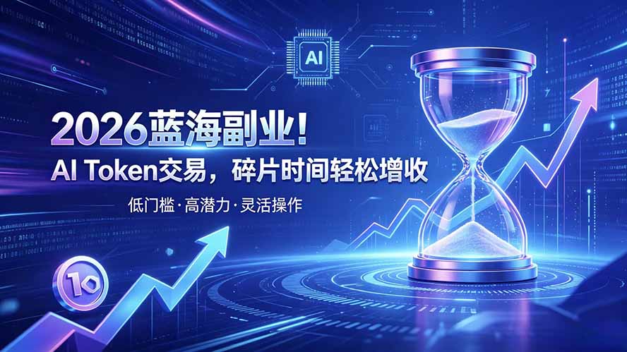 2026蓝海副业，AI Token交易，碎片时间轻松增收，低门槛，高潜力，灵活操作 - 福创网