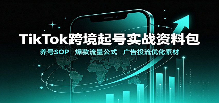 TikTok跨境起号实战资料包：养号SOP，爆款流量公式，广告投流优化素材 - 福创网