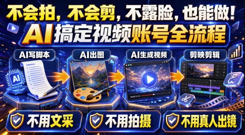 用AI做视频起号，单月涨粉10W+，广告接到手软，引流、变现两不误！ - 福创网