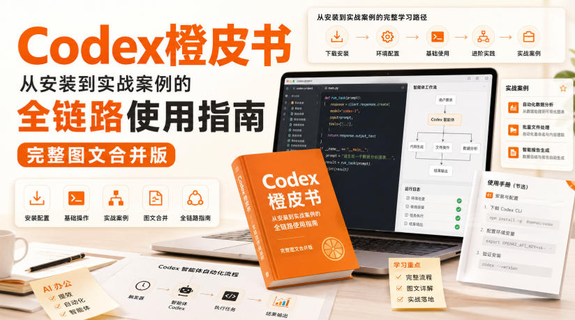 Codex橙皮书，从安装到实战案例的全链路使用指南，完整图文合并版 - 福创网