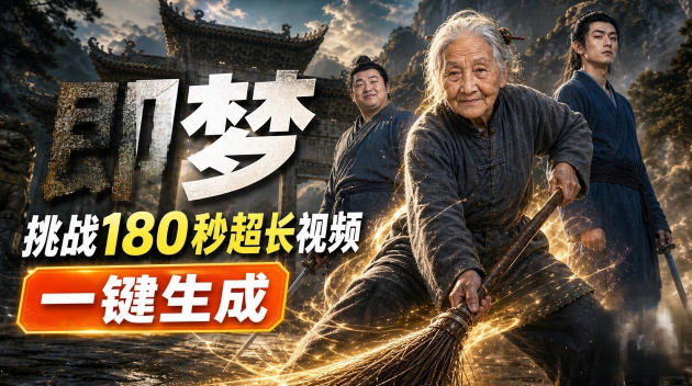 即梦挑战180秒超长视频！一键生成3分钟电影？完整制作流程详细分享！ - 福创网