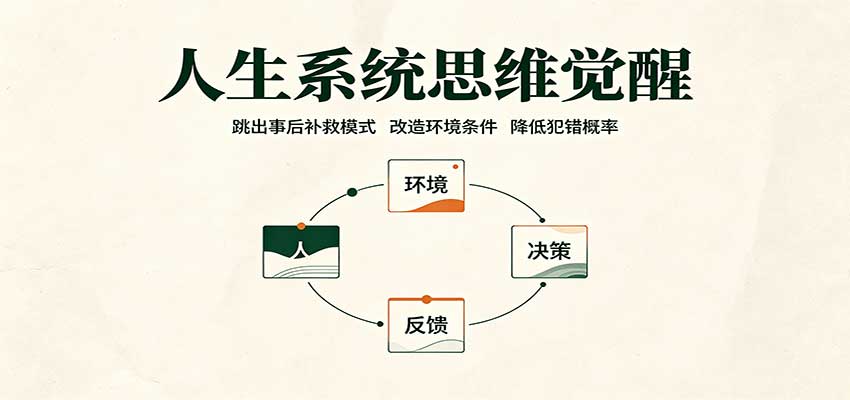 人生系统思维觉醒：跳出事后补救模式，改造环境条件，降低犯错概率 - 福创网