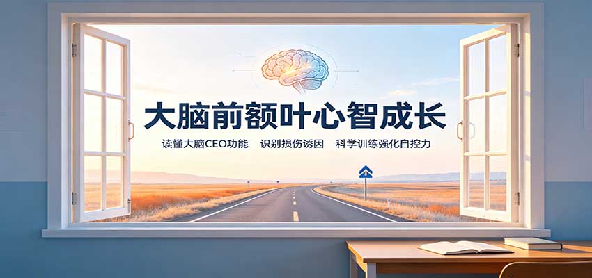 大脑前额叶心智成长：读懂大脑CEO功能，识别损伤诱因，科学训练强化自控力 - 福创网
