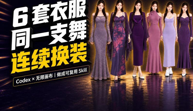 同一支舞，6套衣服按顺序切换：我把服装换装视频做成了一个Skill - 福创网
