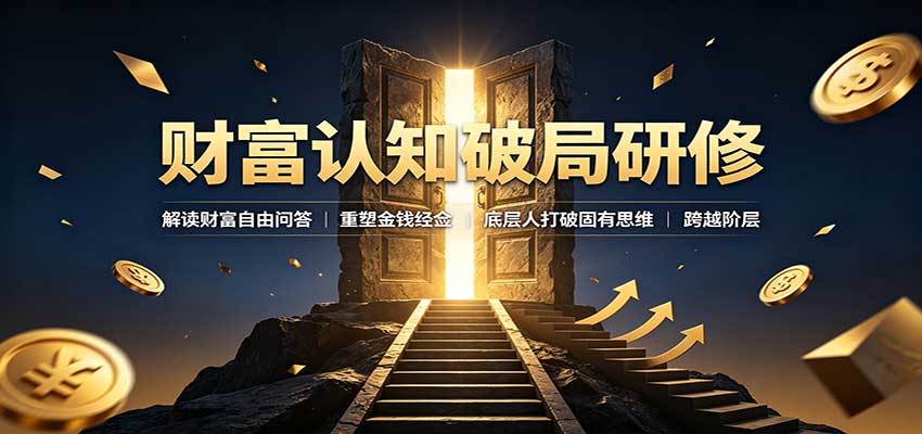 财富认知破局研修：解读”孙割”，重塑金钱观念，底层人打破固有思维跨越阶层 - 福创网