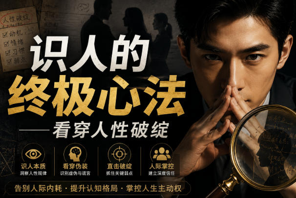 付费文章：识人的终极心法——看穿人性破绽 - 福创网