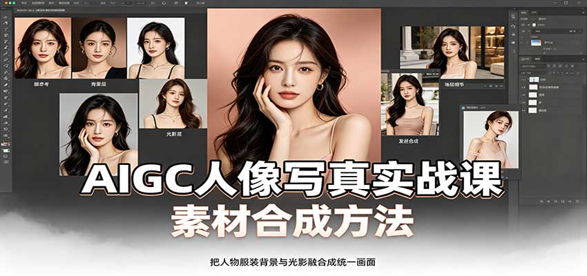AIGC人像写真实战课：软件平台部署筹备，素材合成方法，多题材写真案例 - 福创网