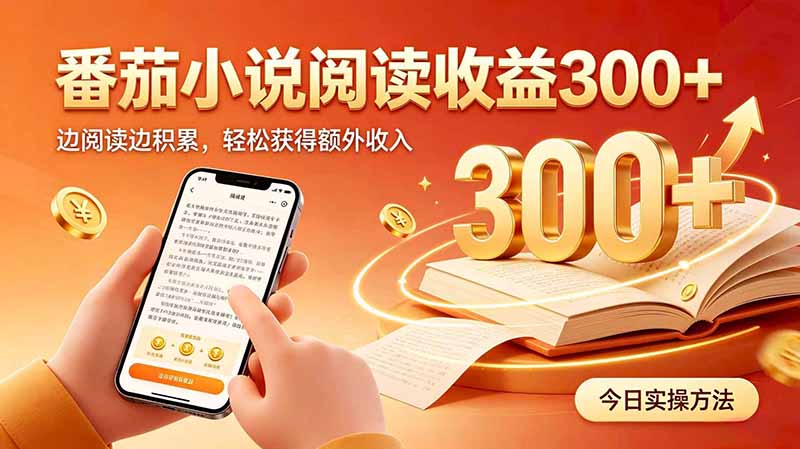 全自动番茄挂机玩法，日入300+边阅读边积累，轻松获得额外收入 - 福创网