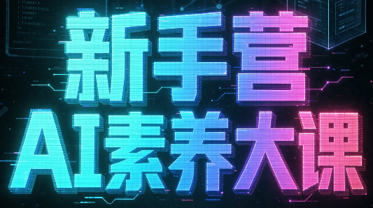 破局俱乐部·破局行动新手营AI素养大课 - 福创网