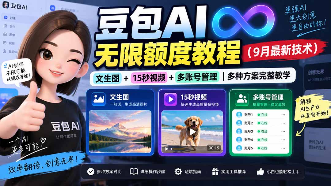 豆包AI无限额度教程(9月最新技术 - 福创网