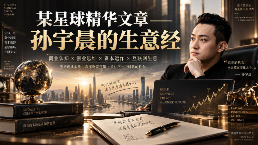 某星球精华文章——孙宇晨的生意经 - 福创网