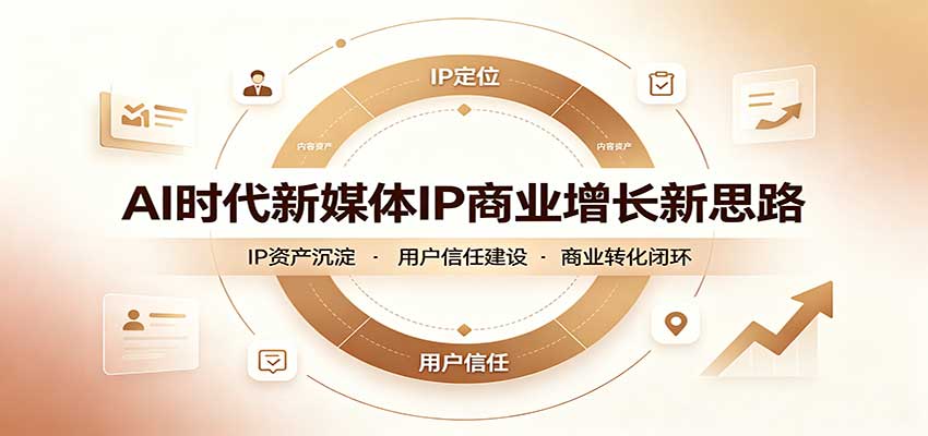 AI时代新媒体IP商业增长新思路：摒弃复杂运营套路，用极简思维打通获客路径 - 福创网