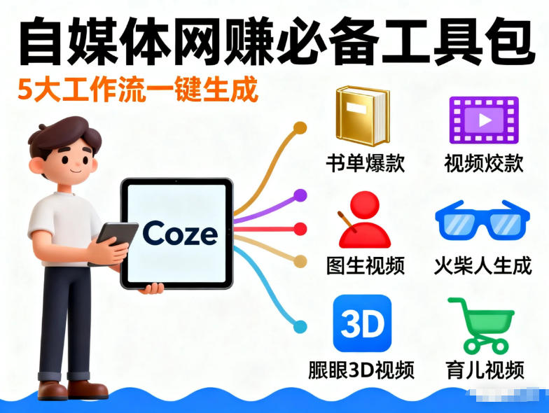 Coze工作流合集，内容一共100份左右，内容丰富，可以提供工作效率 - 福创网