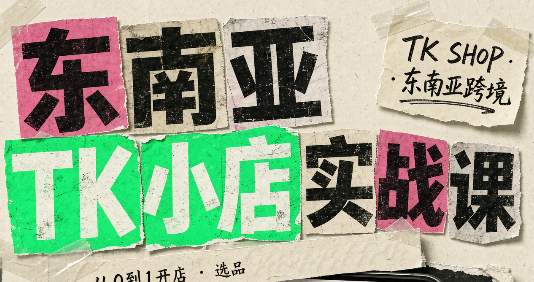 东南亚TK小店实战课(基础+进阶) - 福创网