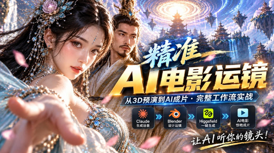 AI视频终于能精准运镜了！Claude+Blender+Higgsfield免费插件实测 - 福创网
